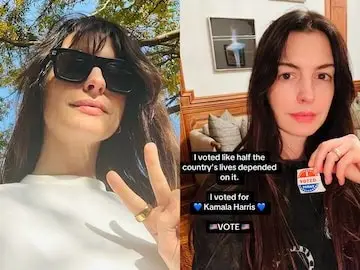 Anne Hathaway Sparks Political Debate with Her US Election 2024 Vote for Kamala Harris